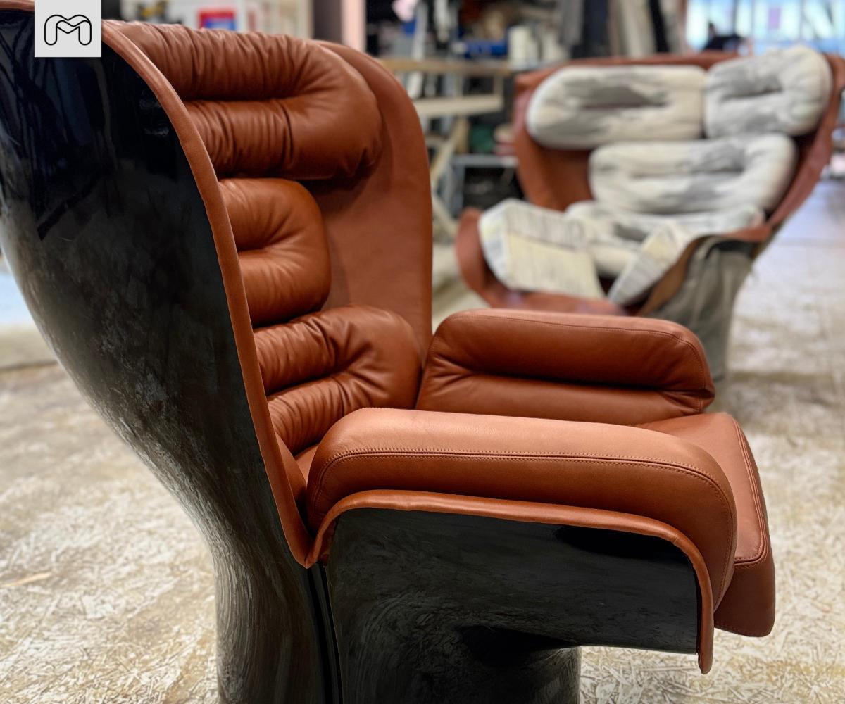 Elda chair - restauratie - herstoffering