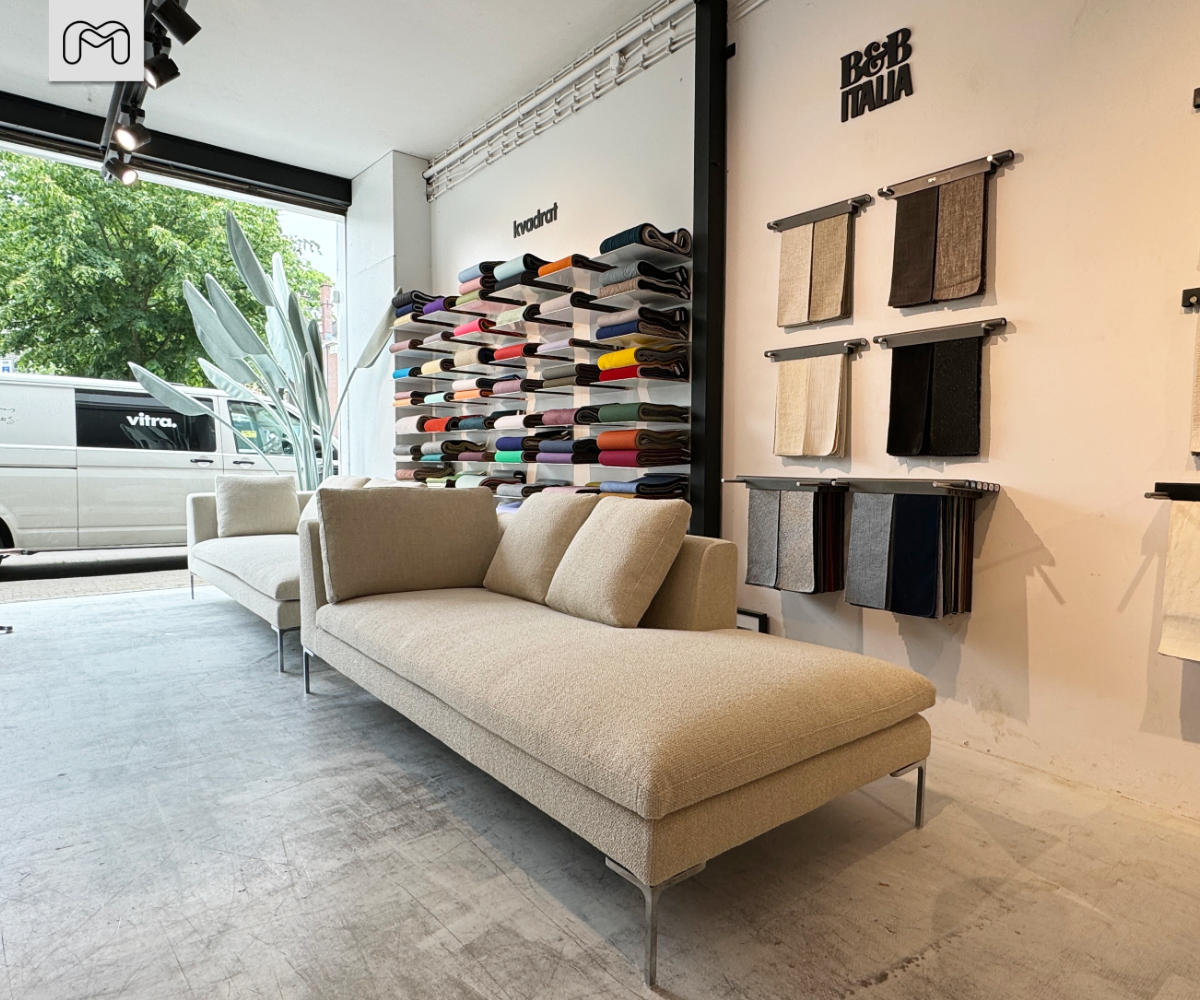 B&B Italia Charles opnieuw bekleed in originele stof door Meubelstoffeerderij.nl