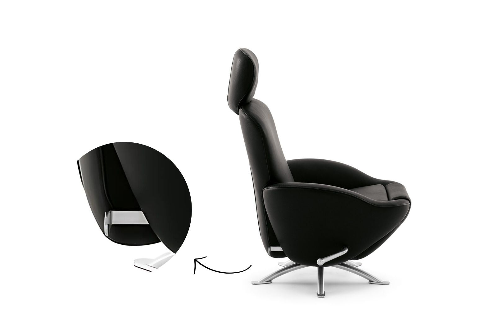 Hendel rugleuning voor de Cassina K10 Dodo