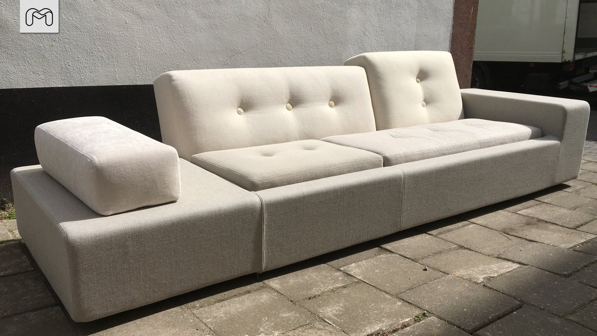 Vitra Polder Sofa XL van Hella Jongerius – #Creme by Kvadrat