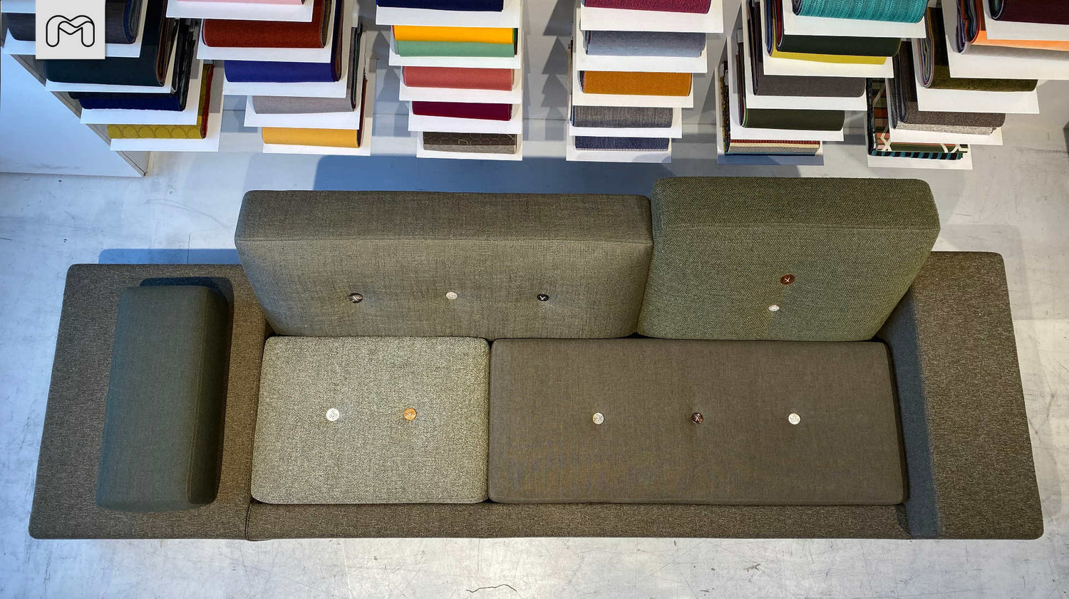 Vitra Polder Sofa XL van Hella Jongerius – #Camouflage by Kvadrat