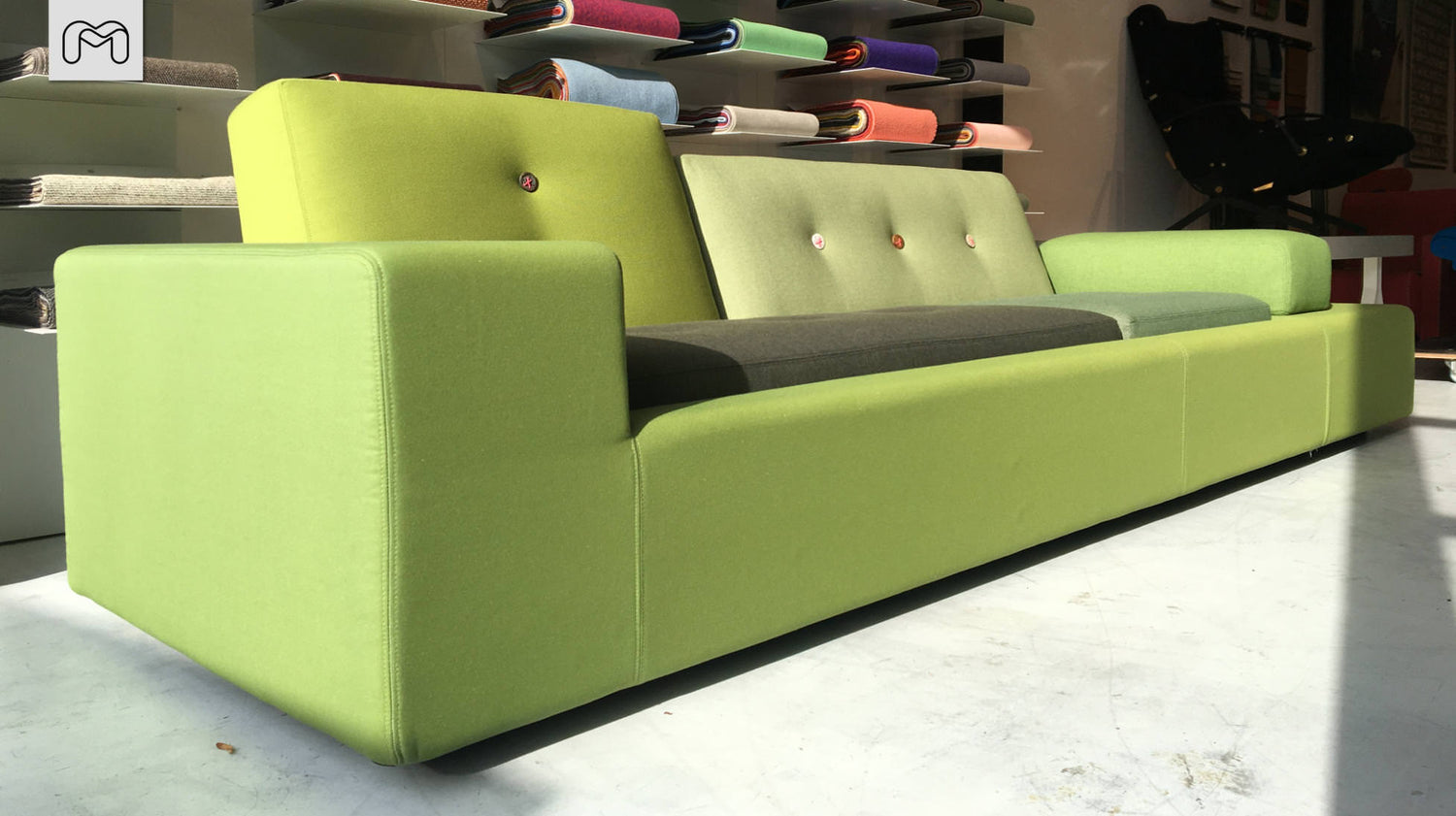 Polder Sofa XL stofmix #Groen