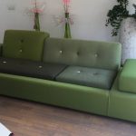 Vitra Polder Sofa XL #Groen bij client - bekleding door meubelstoffeerderij.nl, de partner bekleding en toebehoren van Vitra Nederland